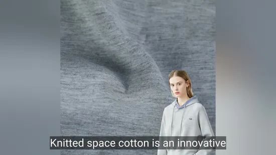 Влагопоглощающая полиэфирная эластановая трикотажная ткань с воздушным слоем для одежды