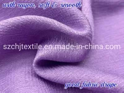 Мягкая шифоновая ткань Добби из искусственного шелка для летней женской юбки/рубашки