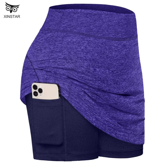 Женские теннисные юбки с карманами Спортивные шорты для гольфа с высокой талией Юбки