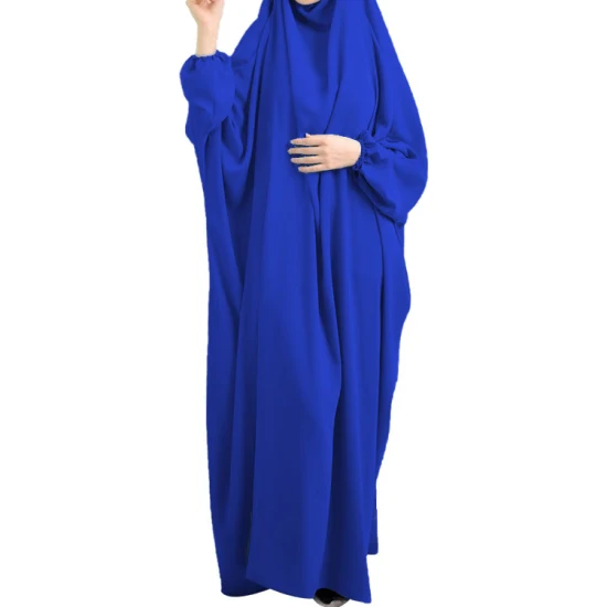 Высококачественное мусульманское платье для женщин, молитвенная одежда с капюшоном, Джилбаб Абая с тюрбаном, длинный халат, полное покрытие, платье для Рамадана, Абаи, исламская одежда